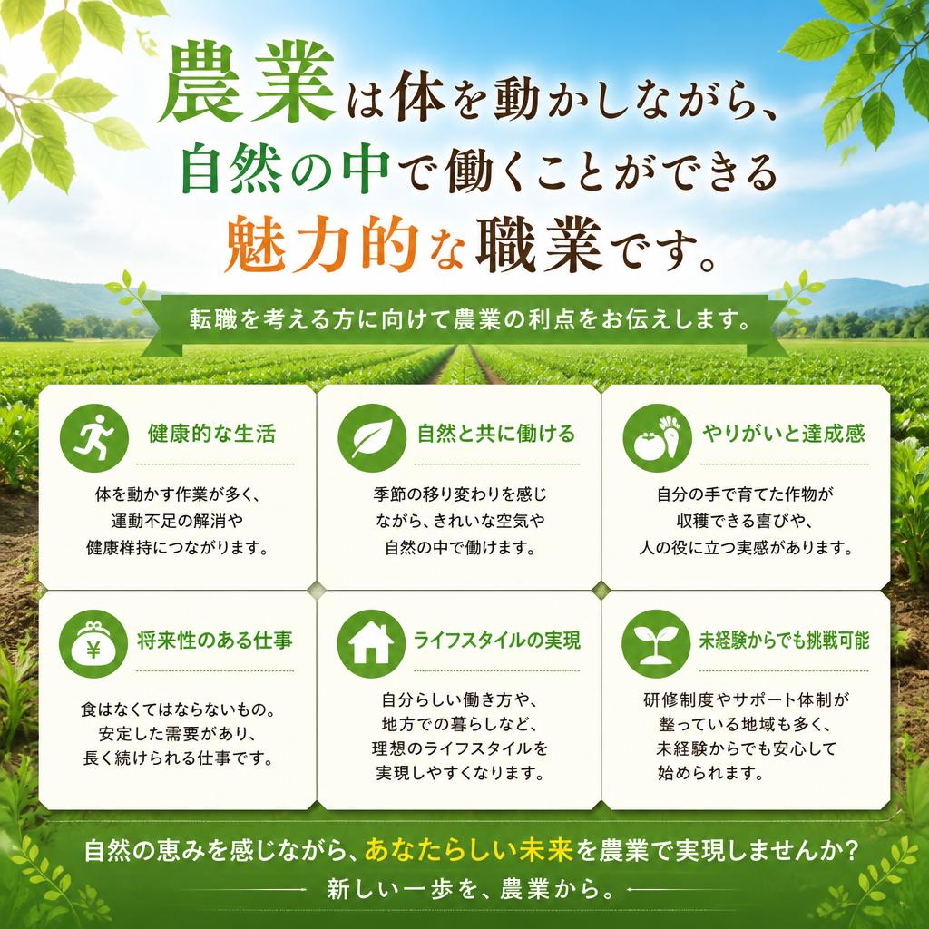 転職を考えるあなたへ：農業の魅力とは