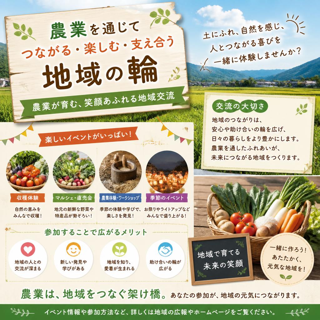 地域交流の機会：農業イベント